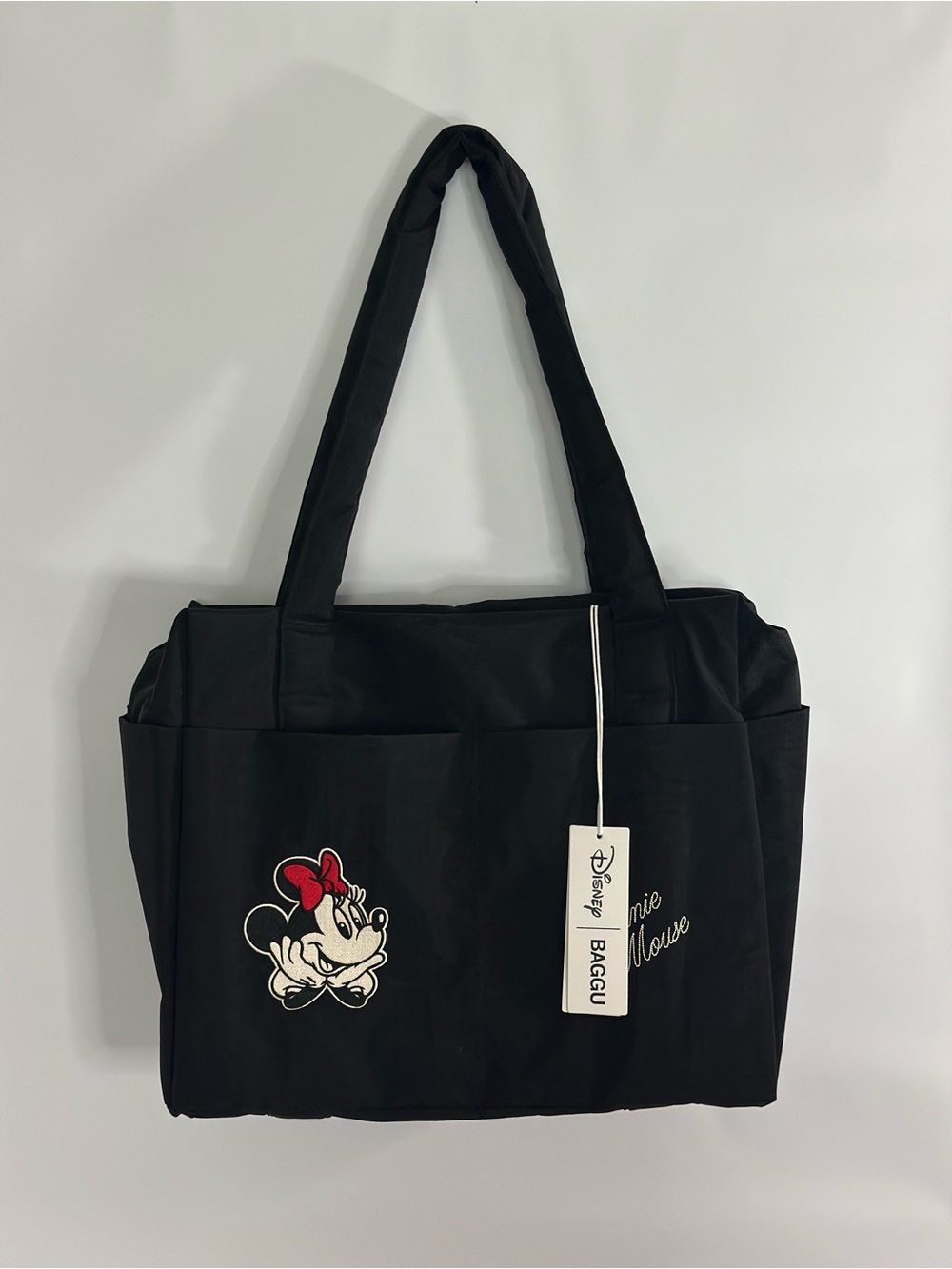 Disney x BAGGU Small Cloud Carry-On Minnie Mouse Embroidered Travel Tote NWT